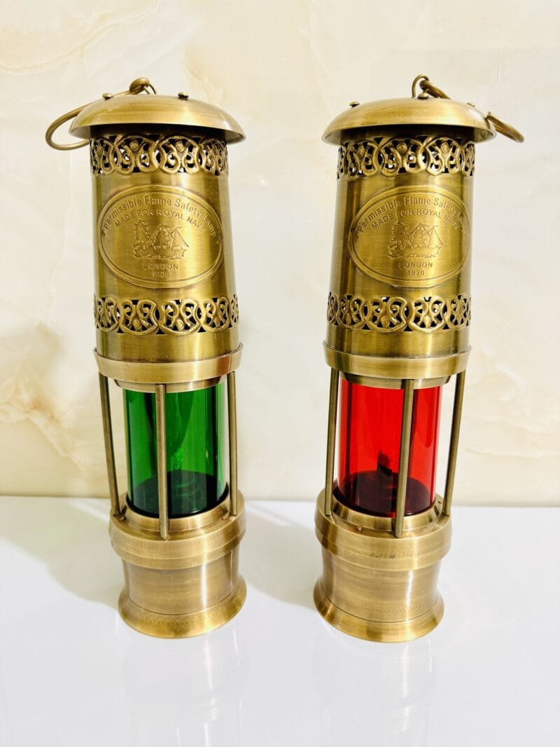 Pair Of Decorative Brass Kerosene Oil Lamp For Home Decoration