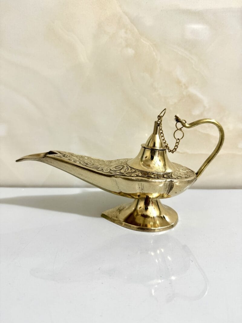 Nautical Brass Aladdin Genie Oil Lamp Replica For Home Decor